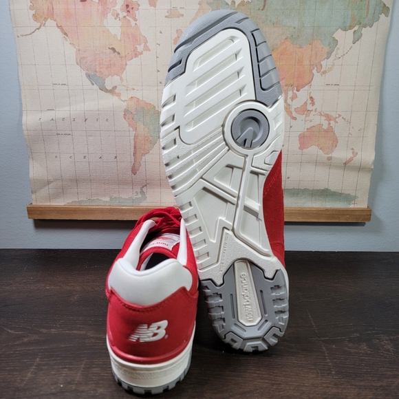 *BRAND NEW* New Balance 550 Suede Pack Team Red Men's Size 12.0 - Picture 7 of 7